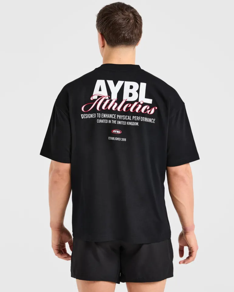 Athletics Script Oversized T Shirt