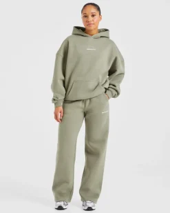 Athletics Track Oversized Straight Leg Joggers
