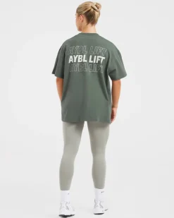 AYBL Lift Italic Oversized T Shirt