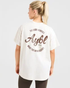 Body Achieve Mind Believe Oversized T Shirt