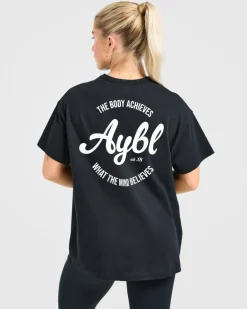 Body Achieve Mind Believe Oversized T Shirt