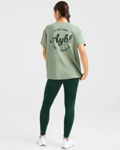 Body Achieve Mind Believe Oversized T Shirt