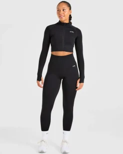 Empower Seamless Crop Zip Jacket