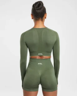 Empower Seamless Long Sleeve Crop Top