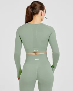 Empower Seamless Long Sleeve Crop Top