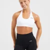 Essential Seamless Halterneck Sports Bra
