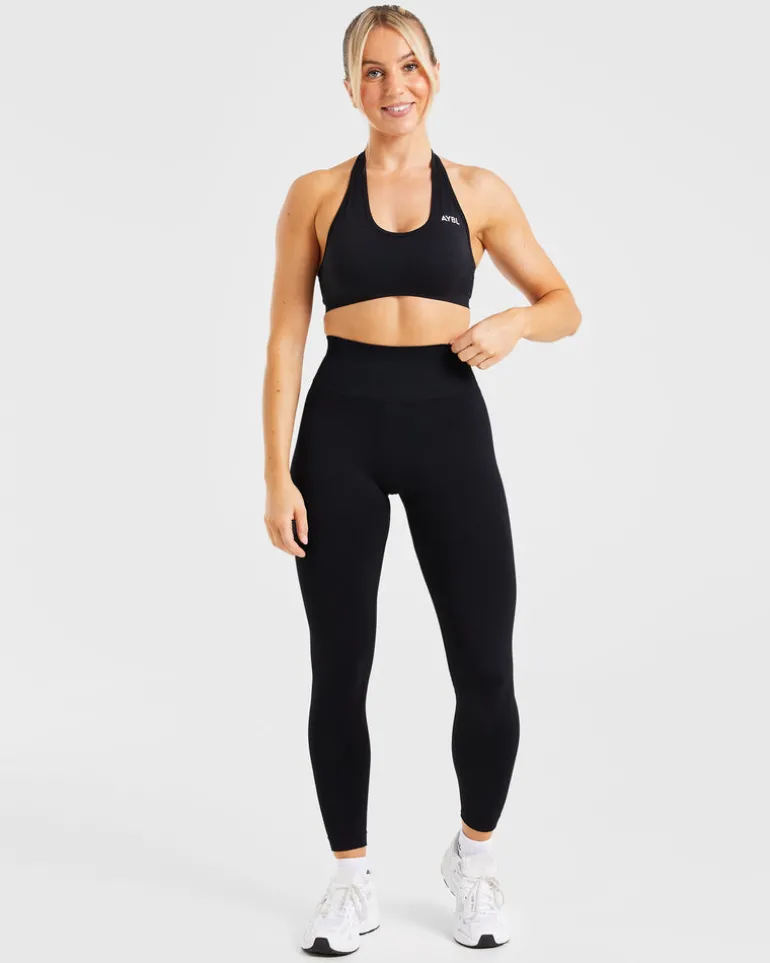 Essential Seamless Halterneck Sports Bra