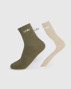 Everyday Crew Socks (3 Pack)
