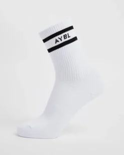 Everyday Double Stripe Crew Socks (3 Pack)