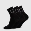Everyday Embroidered Crew Socks (3 Pack)