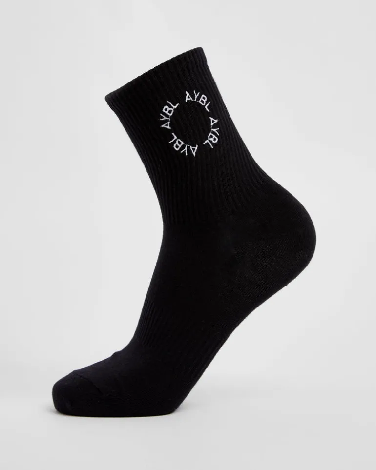Everyday Embroidered Crew Socks (3 Pack)