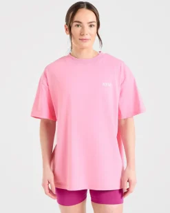 Focused Wavy Oversized T Shirt