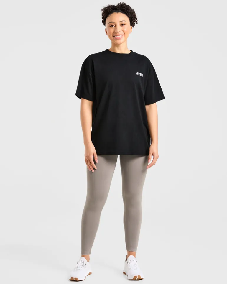 Focused Wavy Oversized T Shirt