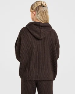 Lounge Oversized Knit Hoodie