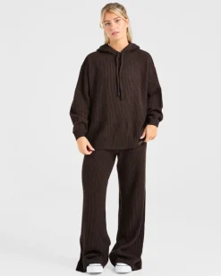 Lounge Oversized Knit Hoodie