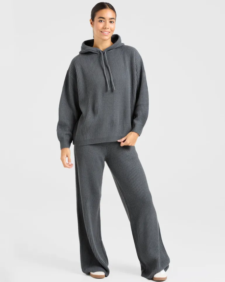 Lounge Oversized Knit Hoodie