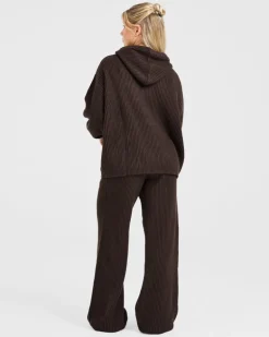 Lounge Oversized Knit Hoodie