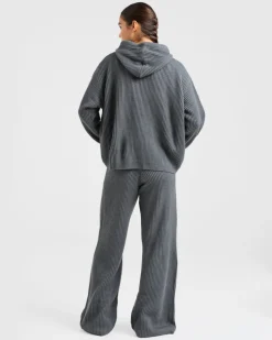 Lounge Oversized Knit Hoodie