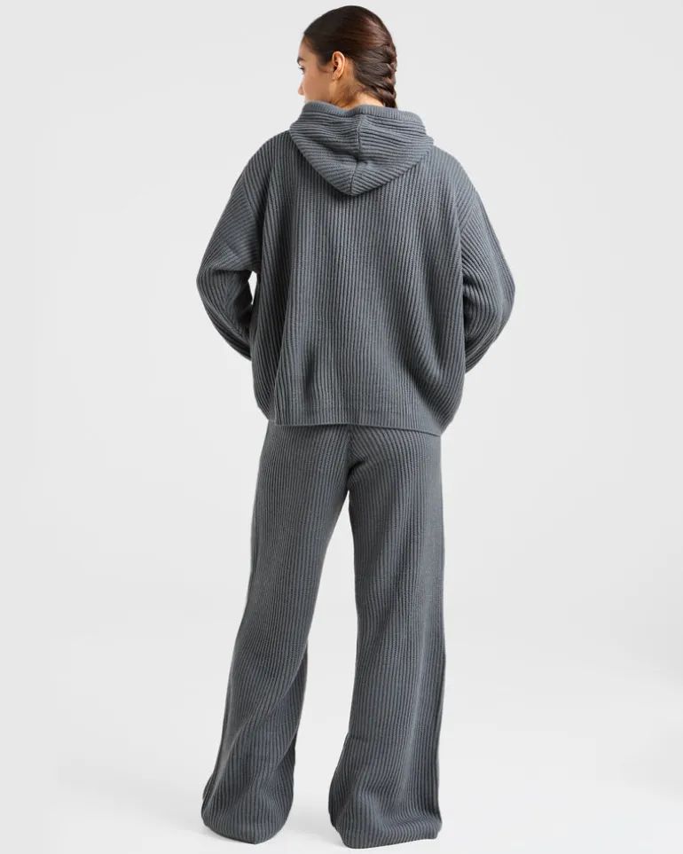 Lounge Oversized Knit Hoodie
