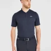 Performance Collarless Polo Shirt