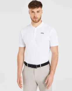 Performance Collarless Polo Shirt