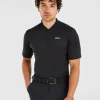 Performance Collarless Polo Shirt