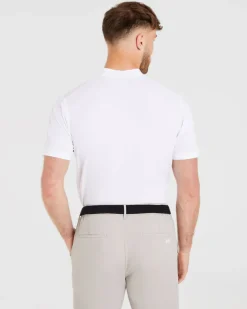 Performance Collarless Polo Shirt