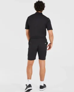 Performance Collarless Polo Shirt