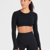 Power Seamless Long Sleeve Crop Top