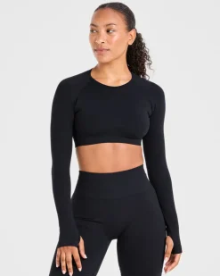 Power Seamless Long Sleeve Crop Top