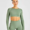 Power Seamless Long Sleeve Crop Top