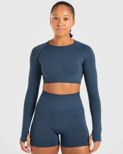 Power Seamless Long Sleeve Crop Top