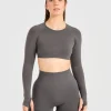 Power Seamless Long Sleeve Crop Top