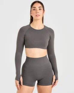Power Seamless Long Sleeve Crop Top