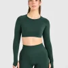 Power Seamless Long Sleeve Crop Top