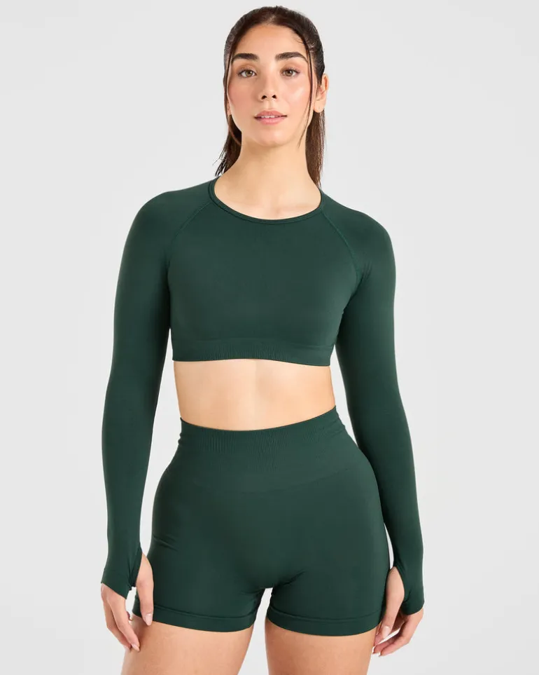Power Seamless Long Sleeve Crop Top
