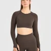 Power Seamless Long Sleeve Crop Top