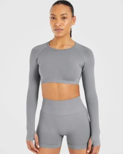 Power Seamless Long Sleeve Crop Top