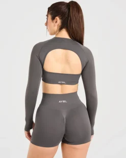 Power Seamless Long Sleeve Crop Top