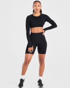 Power Seamless Long Sleeve Crop Top