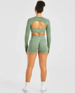 Power Seamless Long Sleeve Crop Top