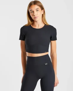 Sculpt Ribbed Crop Top