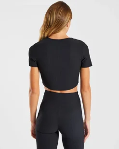 Sculpt Ribbed Crop Top
