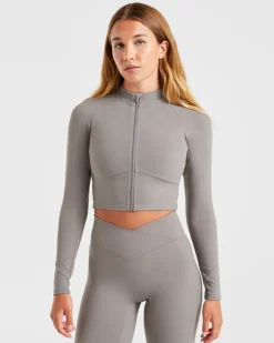 Sculpt Wrap Zip Up Jacket
