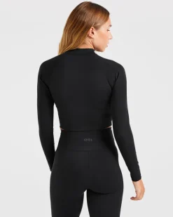 Sculpt Wrap Zip Up Jacket