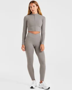 Sculpt Wrap Zip Up Jacket