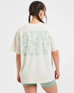 Sports Club Wavy Oversized T Shirt