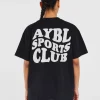 Sports Club Wavy Oversized T Shirt