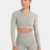 Staple Long Sleeve Crop Top
