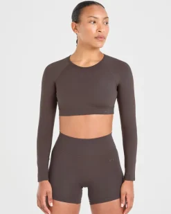 Staple Long Sleeve Crop Top